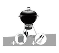 Barbecue charbon Master-Touch GBS 57 cm E-5750 Noir + Housse + Kit ustensiles Premium 2 pièces ¿ Weber