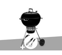 Barbecue charbon Master-Touch GBS 57 cm E-5750 Noir + Kit ustensiles Premium 2 pièces ¿ Weber