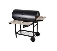 COOKING BOX Barbecue à charbon MIKE - 115x66x106 cm - 2 grilles acier chromé - Surface de cuisson : 71x35 cm - Noir