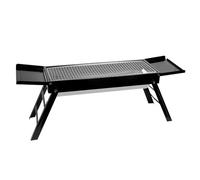 Barbecue Charbon Pliant - Barbecue d'Extérieur avec Table Latérale - Barbecue Portable pour Randonnée, Pique-Nique, Jardin et Camping