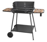 Somagic Barbecue à charbon Promenade 335537 - cuve fonte 54x88 cm, 2 tablettes, noir