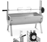 Barbecue charbon + tournebroche électrique 4W cochon de lait 15kg 82cm