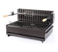 Barbecue charbon vertical Original Vulcain Tourne broche Acier - 61 x 33 cm - Le Marquier