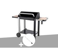 Barbecue charbon Vulcano 3000 + Kit tournebroche - Somagic