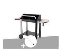Barbecue charbon Vulcano 3000 + Kit tournebroche - Somagic