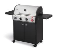 Enders Chicago Next 4 R Turbo Barbecue à Gaz, 4 brûleurs en acier inoxydable, capot de cuisson à double paroi, étagère latérale détachable, 13 kW, Switch Grid, 800° Turbo Zone #8936633