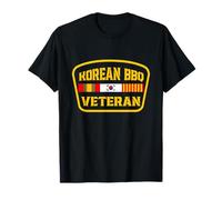 Barbecue coréen vétéran drôle amateur de nourriture Gym Cheat Day Militaire T-Shirt