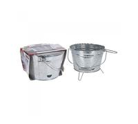 Barbecue cube de zinc avec gril 27 cm