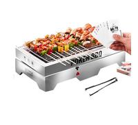 Barbecue de camping, cuisinière d'extérieur, gril de table portable, cuiseur à chaleur pliable, pour l'extérieur, voyages, la plage, la pêche, réunions de famille, fêtes entre amis, utilis