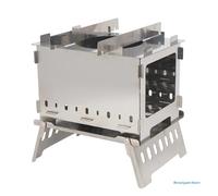 Barbecue De Camping Portable Et Pliable E5bd, Fourneau À Charbon De Bois, Mini Poêle À Bois En Acier Inoxydable Pour Pique-Nique En Plein Air