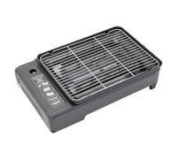 Barbecue de table à gaz portable - Kit de camping - Réchaud à gaz avec filet de barbecue - Barbecue à cassette avec poêle - Réchaud d'extérieur