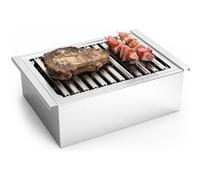 Barbecue de Table Professionnel en Acier Inoxydable Fricosmos Gris G