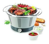 Barbecue de table Tescoma Party Time acier inoxydable gris 41.5x 36.5x 22.5cm Gris G