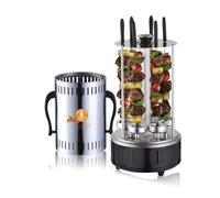 Barbecue D'intérieur Et D'extérieur, Appareil À Brochettes Et Poêle Multifonction, Cuisson Au Charbon De Bois Sans Fumée