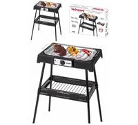 Barbecue Electrique 2000W sur Pieds ou de Table noir avec variateur lumineux 2000W