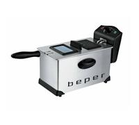Barbecue Électrique - Beper - XXL 2200W - Thermostat Réglable - Couvercle en Acier - Filtre Anti-Odeurs