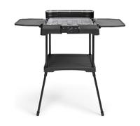 LIVOO Barbecue électrique sur pieds DOM507 2200W 2 en 1 Thermostat ajustable Noir