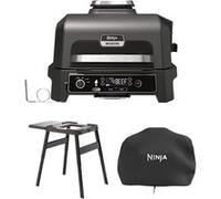 Barbecue électrique et fumoir Ninja Woodfire Pro XL avec thermosonde Smart Cook, support et housse | OG850LOT | par SharkNinja