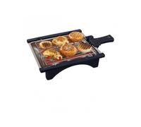 Jata BQ95 Barbecue électrique démontable grille 2 niveaux et plateau en acier inoxydable 2 000 W