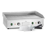 Barbecue électrique - Klarstein Grillmeile 4400 - 2x2200W Plaque de cuisson - surface nervurée G