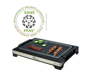 Barbecue électrique LITTLE BALANCE - Easy Nopifas - Surface de cuisson 38 x 25 cm - Revetement microcéramique sans PFAS - 2000