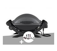 Barbecue électrique q 1400 - weber avec kit de nettoyage