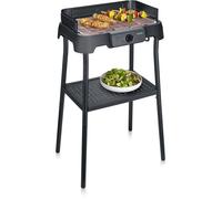 Severin Barbecue électrique sur pieds PG8594 – 2000 W, grille inox, thermostat réglable, noir
