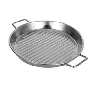 Barbecue en Acier Inoxydable, Grille de Barbecue Camping en Acier Inoxydable, Plateau Service argenté 25 x 20 2,5 cm