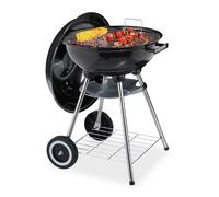 Barbecue en boule grill à charbon 2 roues 4,2 kg barbecue portable 40 cm
