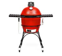 Kamado Joe – Barbecue en céramique Classic II – 18 pouces, fumoir, chariot, grilles inox – Rouge