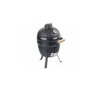 Rosenstein & Söhne Barbecue kamado en céramique Ø 27 cm Noir 4 brûleurs Charbon