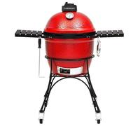Kamado Joe – Gril au charbon Classique Joe I 18-inch Rouge avec panier, étagères, griffe et Ash Tool