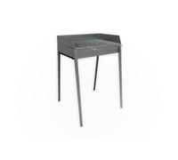 LISA Barbecue Vesuvio à charbon 60 x 40 cm - Fer aluminium - Pieds démontables avec greffe à baïonnette