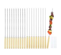 Barbecue enchaîné， Brochettes à kebab, 20 pièces, brochettes for barbecue, aiguille en acier inoxydable, bâtonnets, accessoires de cuisine for la maison, outils