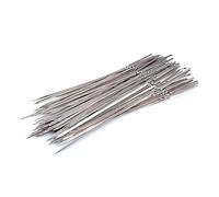 Barbecue enchaîné， Brochettes à kebab, 20 pièces, réutilisables, plates, en acier inoxydable, compatibles avec les aiguilles de barbecue