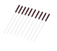 Barbecue enchaîné， Brochettes à kebab, 54 cm (21,25 po) plates en acier inoxydable for barbecue, manche bois, aiguilles rôtir for viande, for