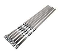 Barbecue enchaîné， Brochettes de kebab, brochettes viande for barbecue, morceaux, bâtonnets rôti en acier inoxydable for, pique-nique plein air(6 Pcs)