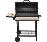 Barbecue fumoir au charbon de bois KENTUCKY Noir Acier inoxydable noir G