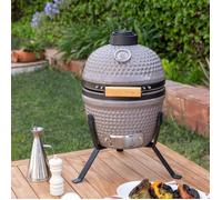 BBQ KAMADO - Barbecue Fumoir En Céramique Gris