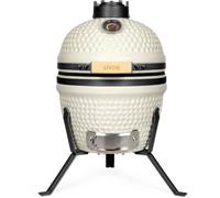 Livoo - Barbecue fumoir Kamado DOC330 - ø27 cm de Cuisson, Corps en Argile réfractaire, Déflecteur de Chaleur ø16 cm