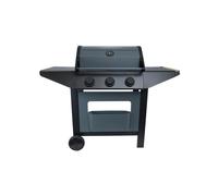 Barbecue Gaz 10,5kw 3 Bruleurs Gril Et Plancha Fonte Emaillee Sur Chari Cook In Garden - Am253t Cook'in Garden