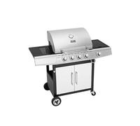 Royal Gourmet Barbecue gaz 4+1 brûleurs en inox 14,5 kW Argent