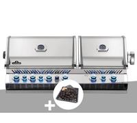 Barbecue gaz encastrable Prestige Pro 825 inox 4 brûleurs + Plateau charbon - Napoléon