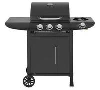 Barbecue gaz "Feria 4" - 4 brûleurs dont 1 latéral - 11.5 kw - Noir