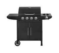 Barbecue gaz ""Feria 5"" - 5 brûleurs dont 1 latéral - 14,5 kw - Noir