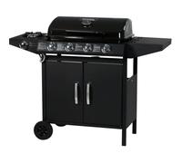 Barbecue gaz ""Festa 5"" - 5 brûleurs dont 1 latéral - 12.9 Kw- Noir