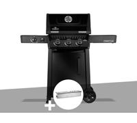 Barbecue gaz Freestyle 365 noir 3 brûleurs et 1 réchaud latéral + Boitier de fumage - Napoléon
