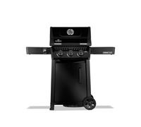 Barbecue gaz freestyle noir 3 brûleurs avec porte et brûleurs inox - napoléon