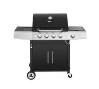 Barbecue Gaz sur Chariot - Royal Gourmet - 4+1Brûleurs Puissance 14,5kW - 2 Grilles en Émaillée-Surface de Cussion 60 x 42 cm - Noir