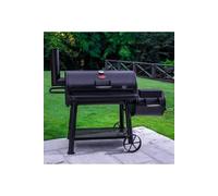 Barbecue Grand Champ Offset Smoker - noir - 145 x 180 x 80 cm - de chez Char-Griller